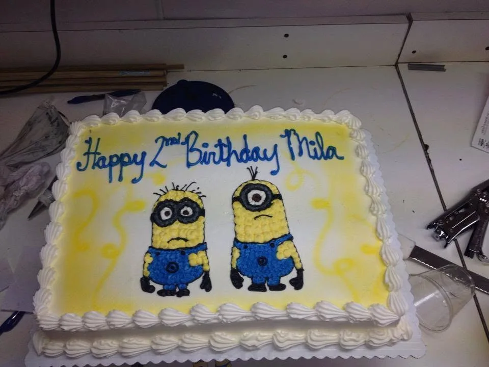 Decorated celebration cake