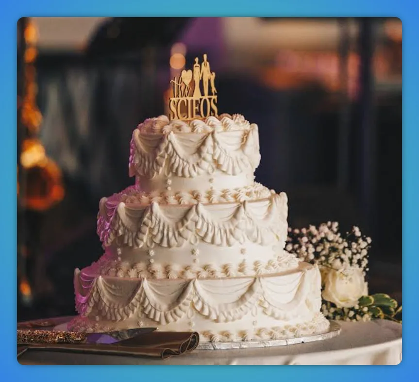 Elegant wedding cake